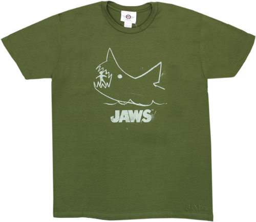 American Classics Jaws Silhouette Men` T-Shirt from American Classics