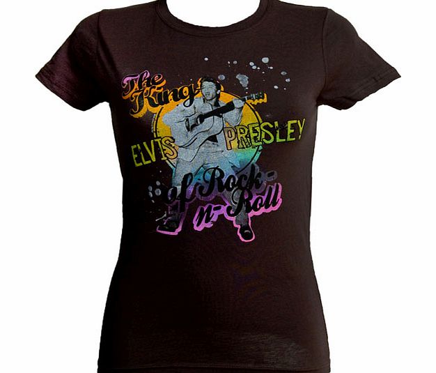 Ladies Elvis King Of Rock N Roll T-Shirt from American Classics