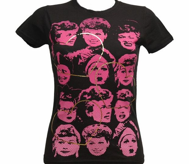 i love lucy heart. Ladies I Love Lucy T-Shirt
