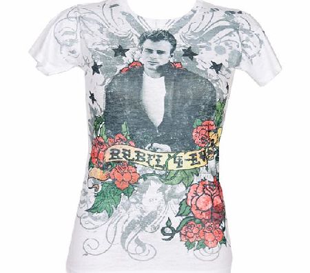 American Classics Ladies James Dean Rebel Forever Tattoo T-Shirt