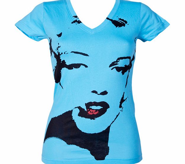 American Classics Ladies Marilyn Monroe Red Lips T-Shirt from