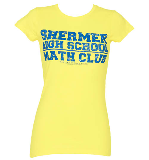 Ladies Shermer Maths Club Breakfast Club T-Shirt