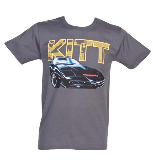 Mens Charcoal KITT Knight Rider T-Shirt