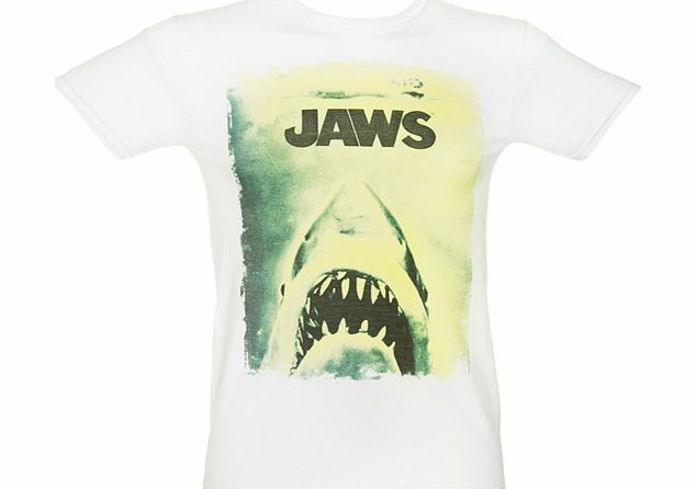 Mens Jaws Vintage Poster T-Shirt from