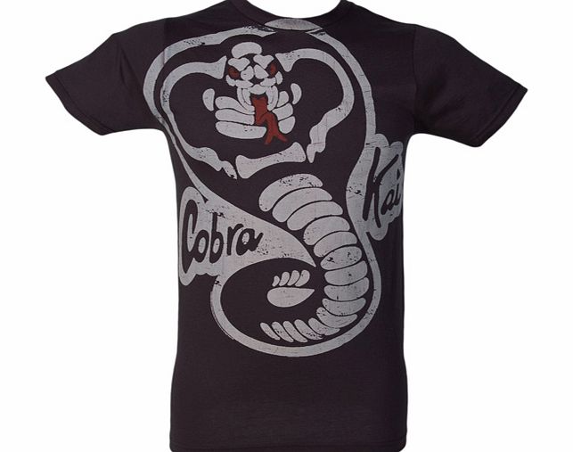 Mens Karate Kid Big Cobra Kai T-Shirt from