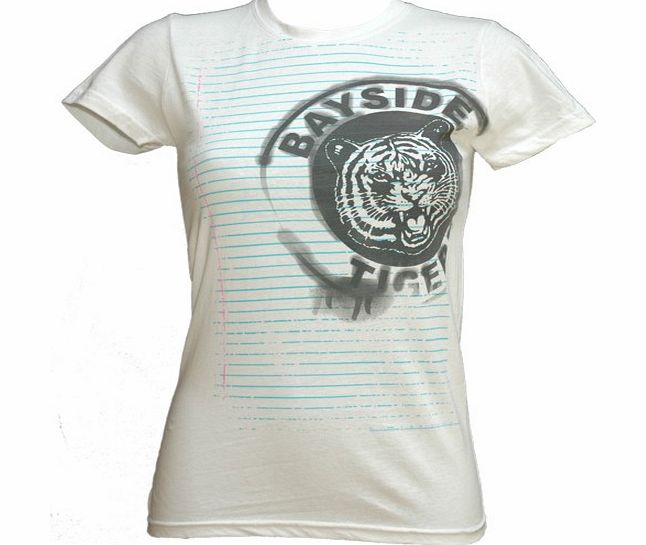 Stripy Bayside Tigers Logo Ladies T-Shirt from American Classics