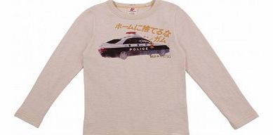 American Outfitters Police T-shirt Beige `2 years,6 years,8 years,10