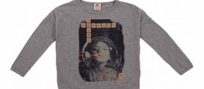 Scrabble T-shirt Grey `4 years,6 years,8