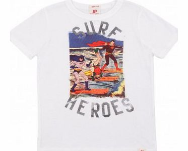 American Outfitters Surf Heroes T-shirt White `2 years