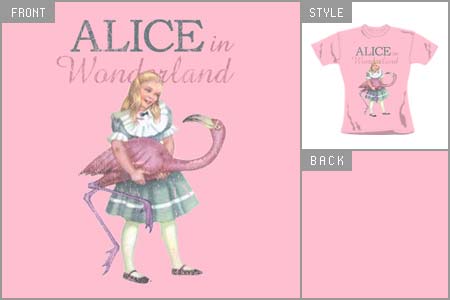American Retro (Alice Flamingo) Fitted T-shirt