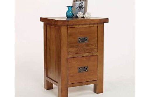 Ametis Brooklyn Rustic Oak Bedside Table