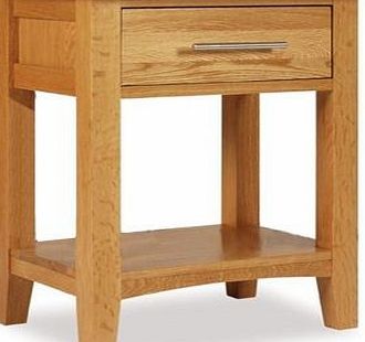 Ametis Hereford Oak 1 Drawer Bedside Cabinet