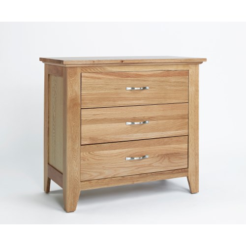 Ametis Robin Solid Oak 3 Drawer Chest