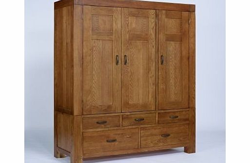 Ametis Santana Rustic Oak Triple Wardrobe