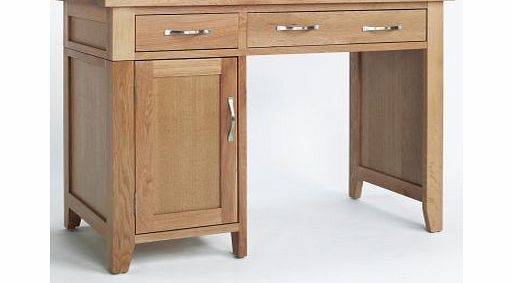 Ametis Sherwood Oak Single Pedestal Desk