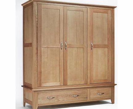 Ametis Sherwood Oak Triple Wardrobe 2 Drawer