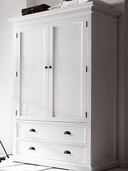 Ametis Whitehaven Painted Double Wardrobe With Drawers