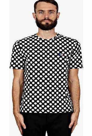 Mens Polka Dot Cotton T-Shirt ami2212blkl