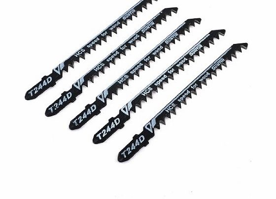 Amico 5 Pcs 3.82`` Long T244D Jig Saw Jigsaw Blades for Electric Tool
