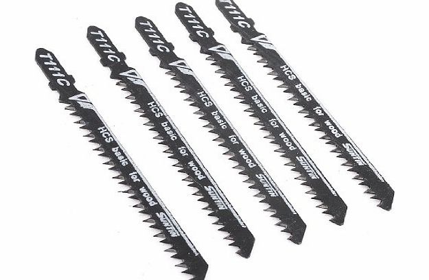 Amico 5 Pcs 97mm Length T111C Jig Saw Jigsaw Blades for Electric Power Tool
