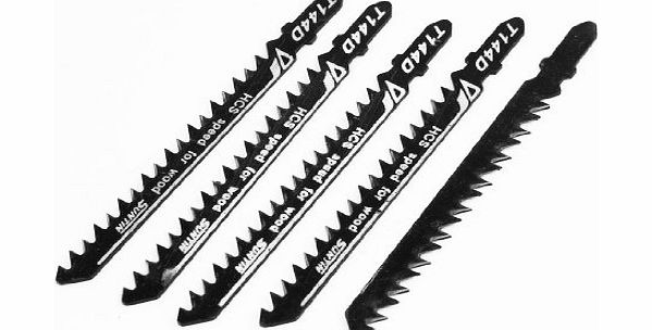 Amico 5 Pcs T144D High Carbon Steel Jig Saw Jigsaw Blade for Wood Cutting