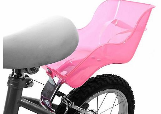 DOLL DOLLY BABY SEAT CARRIER FOR BICYCLE UNIVERSAL FITTING TO FRAME PINK PLASTIC