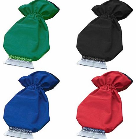 AMOS Ice Scraper Thermal Fleece Lined Insulated Mitt Glove Car Van Soft Grip Windscreen Window Ice Snow F