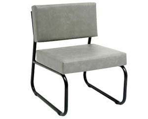 Amos vinyl sleigh base chair