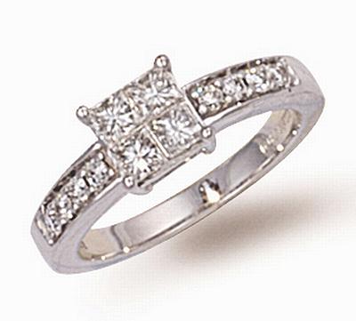 Ampalian Jewellery 18 Carat Gold Diamond Engagement Ring (502)