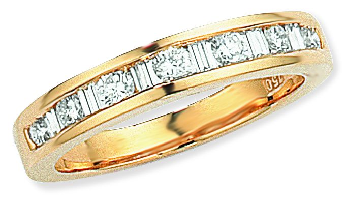 Ampalian Jewellery 18 carat Gold Diamond Eternity Ring (618)