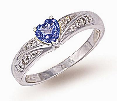 18 Carat Gold Tanzanite Diamond Ring (520)