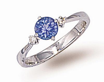 18 Carat Gold Tanzanite Diamond Ring (521)