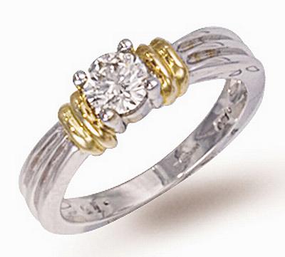 Ampalian Jewellery 18 Carat White Gold Diamond Engagement Ring (339)