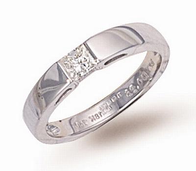 Ampalian Jewellery 18 Carat White Gold Diamond Engagement Ring (498)