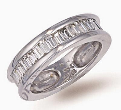 Ampalian Jewellery 18 Carat White Gold Diamond Eternity Ring (409)