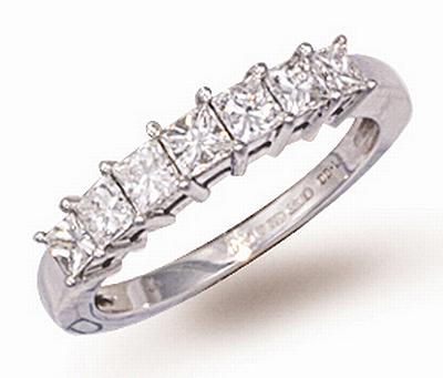 Ampalian Jewellery 18 Carat White Gold Diamond Eternity Ring (450)