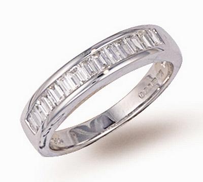Ampalian Jewellery 18 Carat White Gold Diamond Eternity Ring (500)