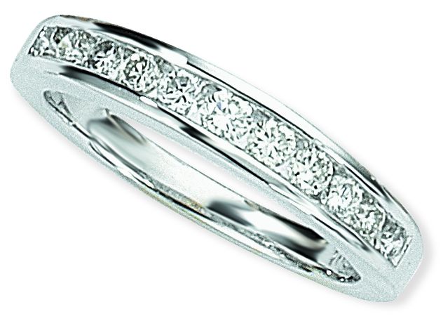 Ampalian Jewellery 18 carat White Gold Diamond Eternity Ring (707)
