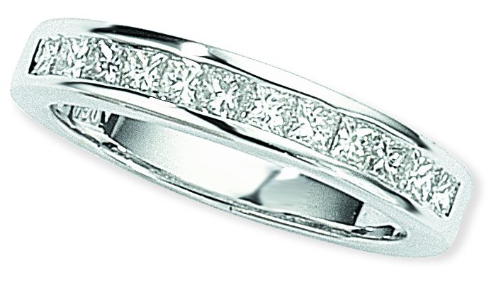 Ampalian Jewellery 18 carat White Gold Diamond Eternity Ring (713)