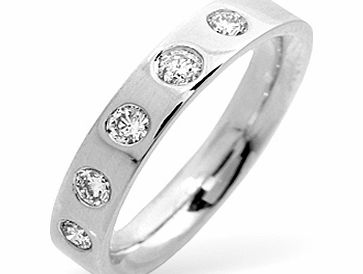Ampalian Jewellery 18 Carat White Gold Diamond Ring (172)