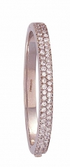 Childs White Gold & Sparkling CZ Bangle