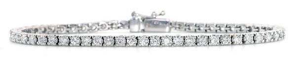 Ampalian Jewellery Diamond Claw Set Tennis Bracelet (CSC)