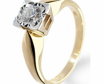 Diamond Solitaire Engagement Ring (D15)