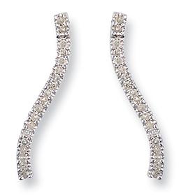 Ampalian Jewellery Diamond Wave Earrings (R86)