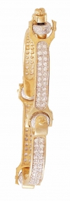 Ampalian Jewellery Gents Heavy Gold Sparkling CZ Bracelet