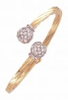 Ampalian Jewellery Gold & CZ Bangle