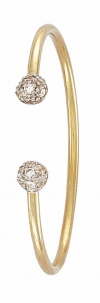 Ampalian Jewellery Gold CZ Bangle