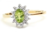 Ampalian Jewellery Gold Diamond & Peridot Ring
