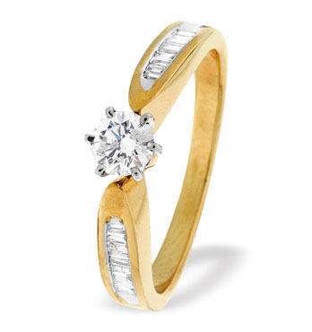 Gold Diamond Engagement Ring (601)