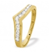 Ampalian Jewellery Gold Diamond Heart Wishbone Ring